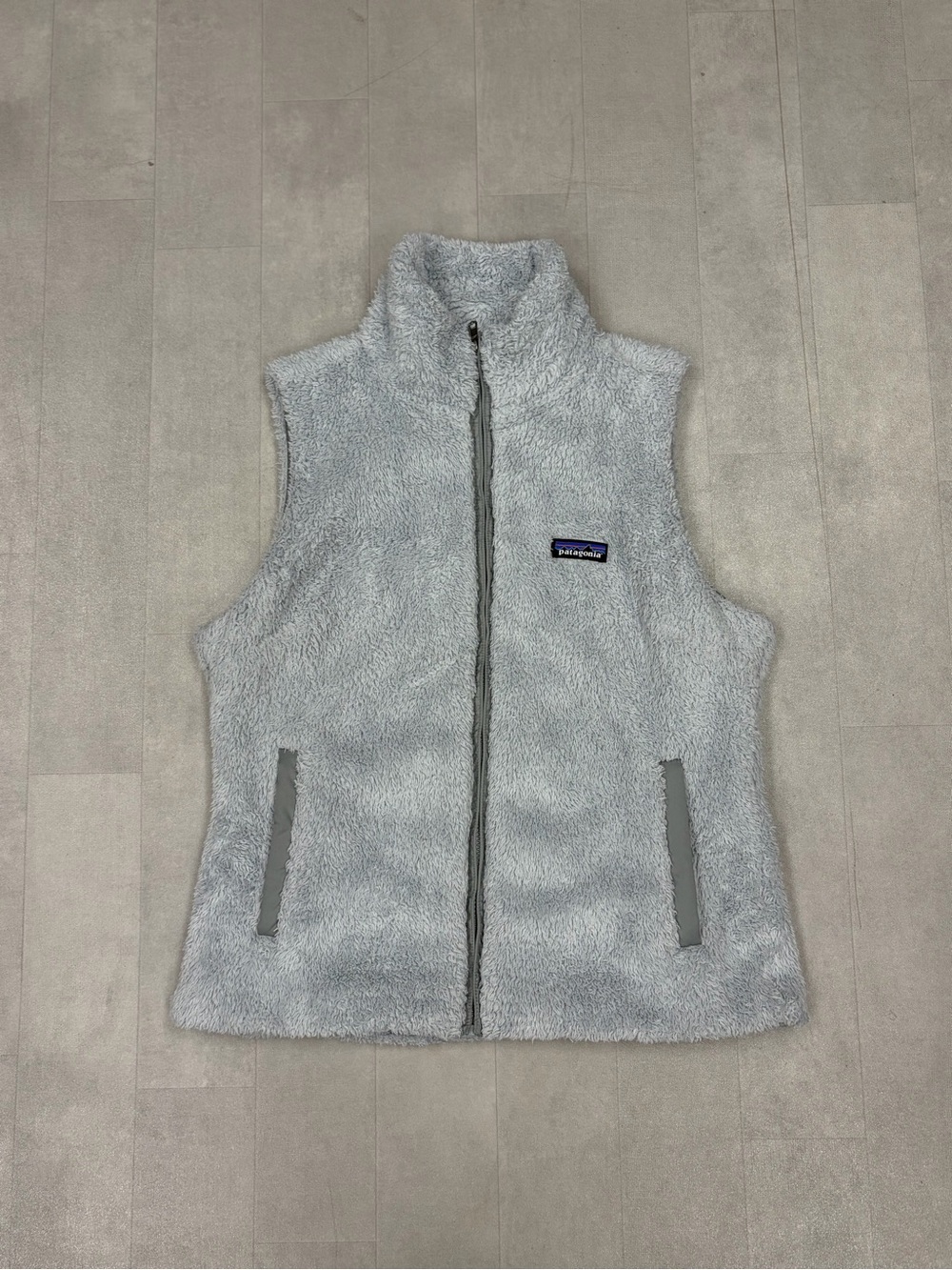 Patagonia Women's Light Gray Plush Fleece Vest
